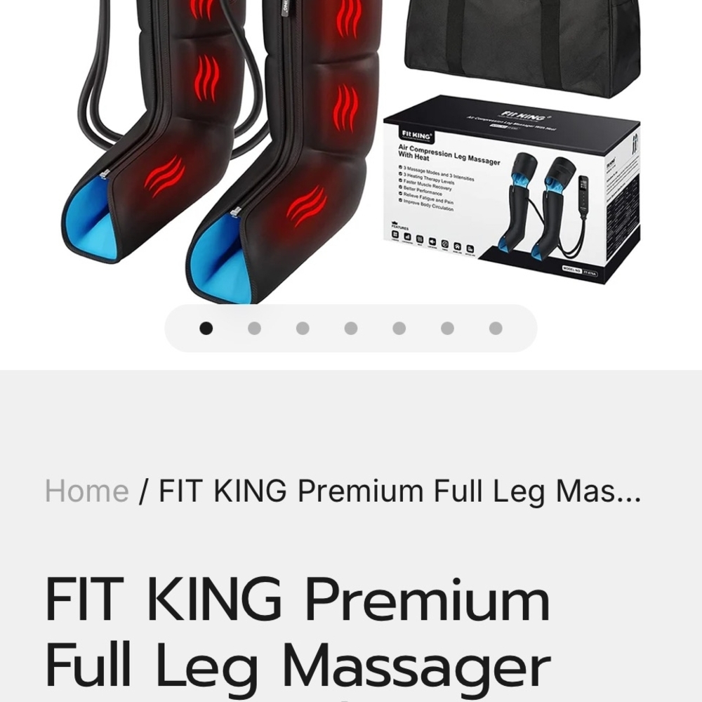 Premium Full Leg Massager - Black and Blue